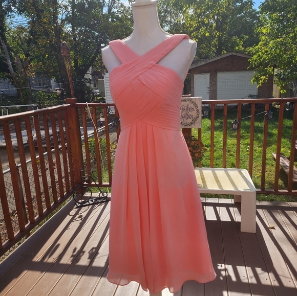 Azazie Short Wedding bridemaid dress size A4 - Picture 6 of 13